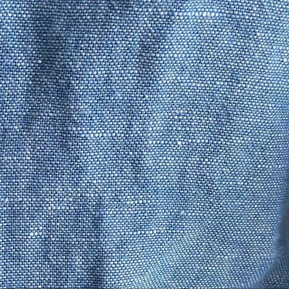 ANNE KLEIN Linen Cropped Blazer Blue XS - Picture 5 of 7